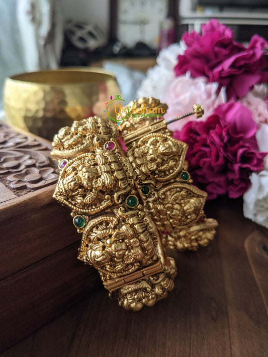 Antique Temple Bangles -Lakshmi Openable Screw Type Bangles -G1872