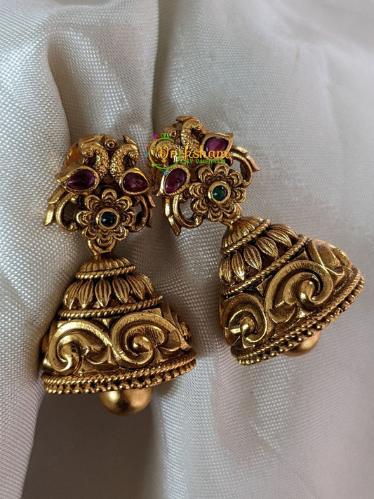 Dual Peacock jhumkas -G2158