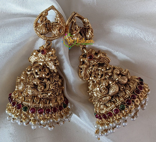 Premium Bride and Groom Jhumkas -Pearl -G2049