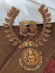 Traditional Kemp Temple Choker - Lakshmi Choker -Maanga Neckpiece -G2086