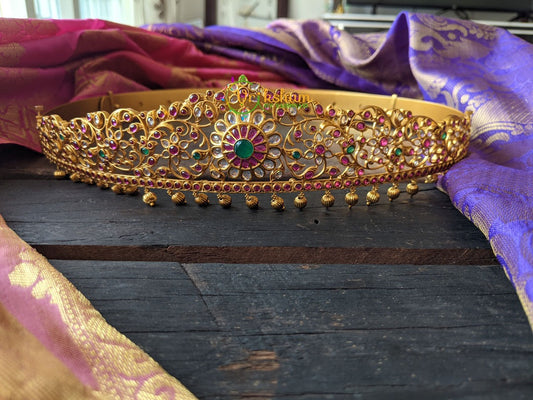 Exquisite Kundan and Kemp Hip Belt -G1178